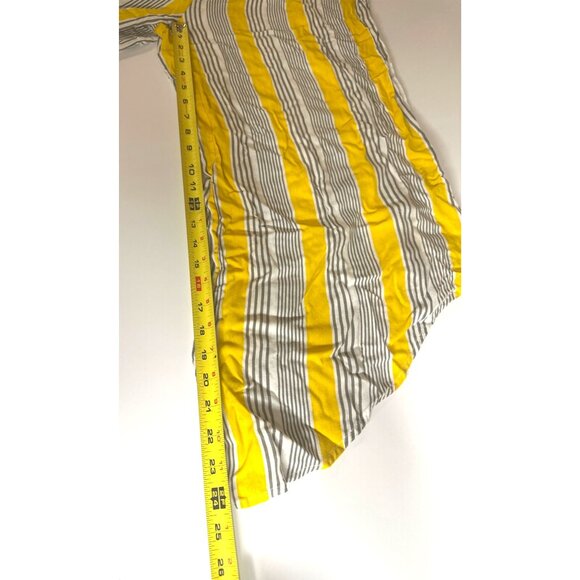Shein Yellow & White Striped Jumpsuit L - Picture 10 of 12